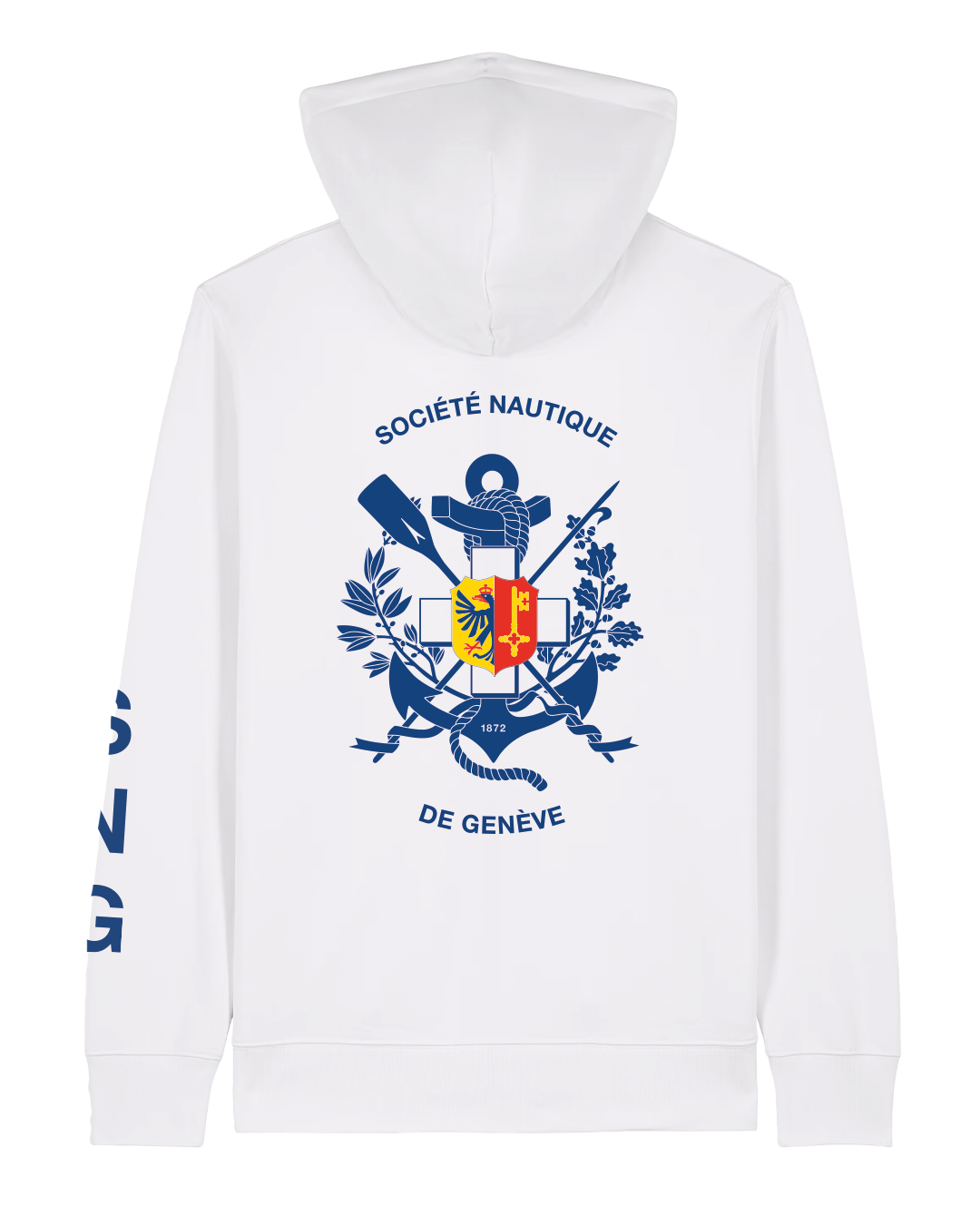 HOODIE ZIP | Blanc - Unisexe