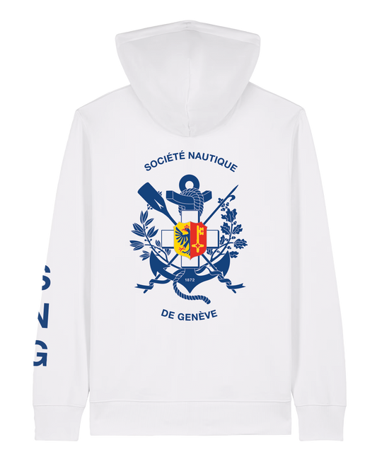 HOODIE ZIP | Blanc - Unisexe