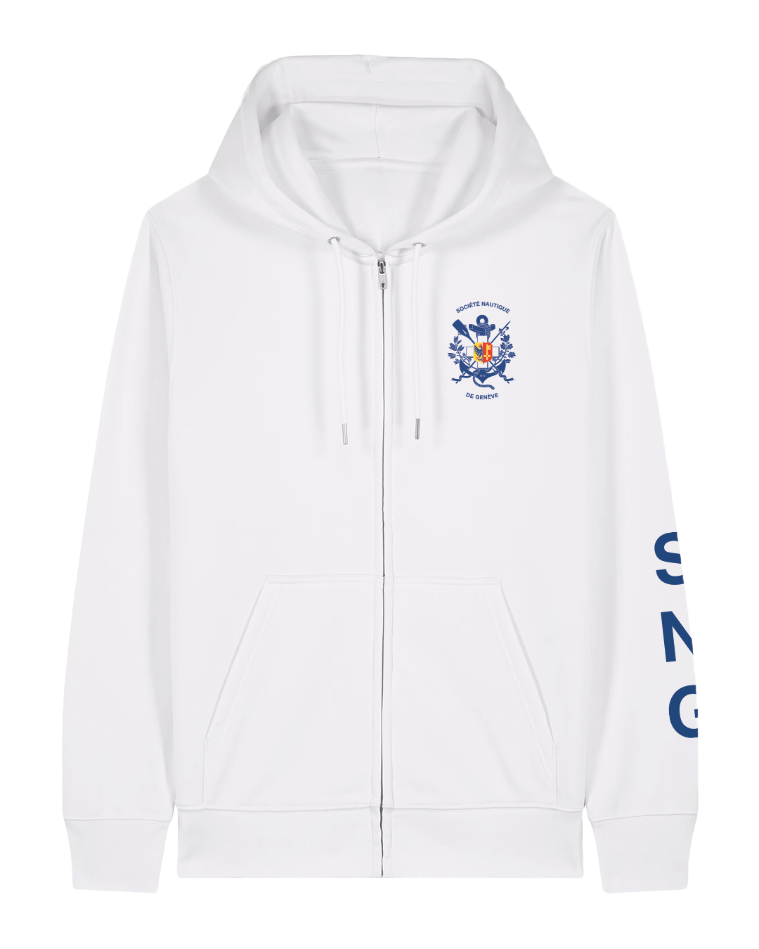 HOODIE ZIP | Blanc - Unisexe